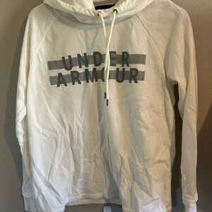 Under Armour White Hoodie cowl neck